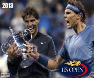 yapboz Rafael Nadal 2013 ABD Açık şampiyonu